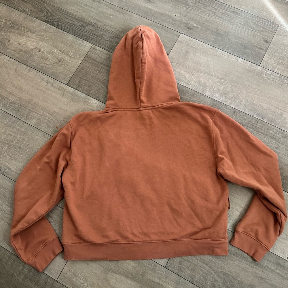 Anthropologie Pilcro Rust Fringe Hoodie Boho Western L - Picture 4 of 8